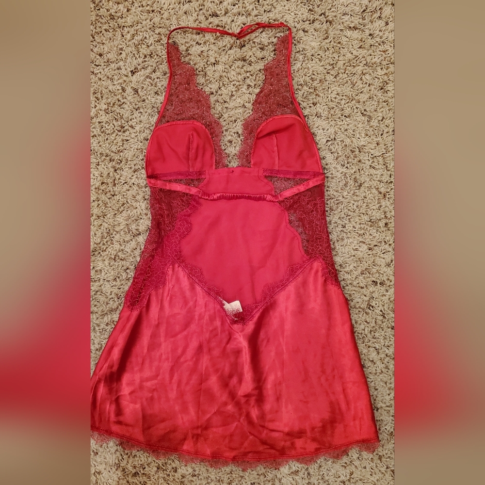 Victoria's Secret Halter Babydoll - Christmas Red Lingerie - Size S